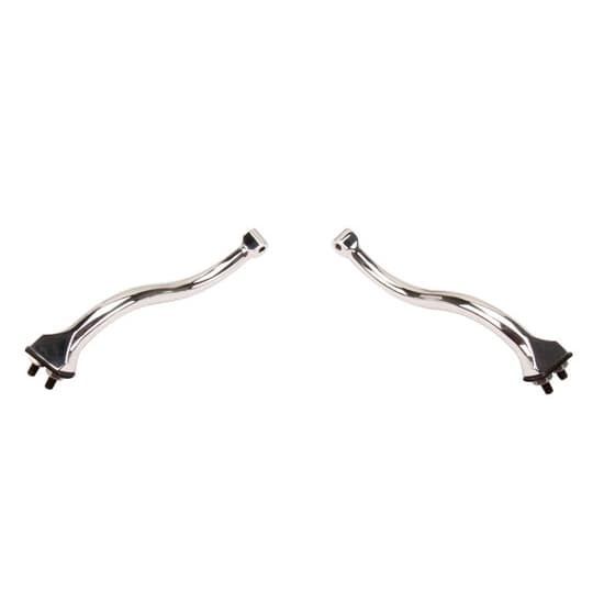 Hagan Fattie 4 Inch Round Rear-View Mirrors with Noodle Arms