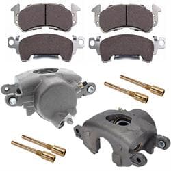 IMCA 69-77 GM Loaded Brake Caliper Kit w/Hawk Black Brake Pads