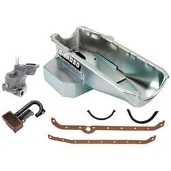 Moroso Oil Pan w/High Volume Oil Pump/Pickup Kit, 80-85 SB Chevy