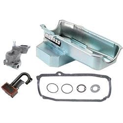 Moroso Oil Pan w/High Volume Oil Pump/Pickup Kit, 86-Up SB Chevy