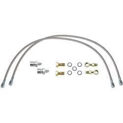 25 Inch Braided Stainless -3AN Brake Line Kit, 3/8 Inch or 10mm