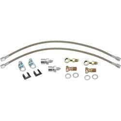 18 Inch Braided Stainless -3AN Brake Line Kit, 3/8 Inch or 10mm