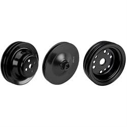 SBC Pulley Set, 2-Groove Up/3-Groove Low/Single-PS, Short Pump