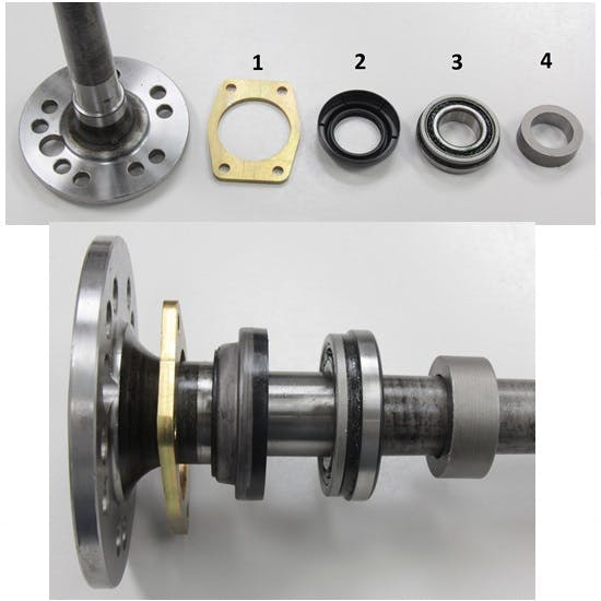9 Inch Ford Rear Axle Kit w/Gear Style Posi 3rd Member, 54 Inch