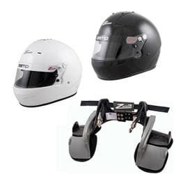 Zamp RZ-56 SA2020 Helmet with Zamp 2A Head and Neck Restraint Kit