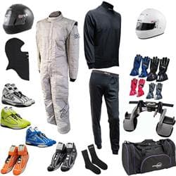 Zamp Mega Racer Safety Kit, ZR-30 Triple-Layer 1-Piece Suit, Grey