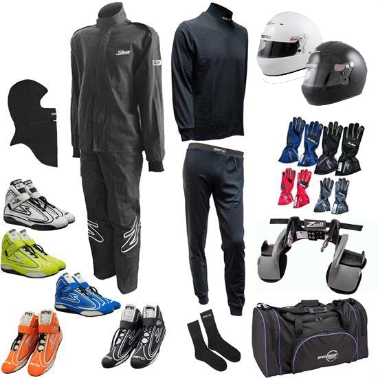 Zamp Mega Racer Safety Kit, ZR-10 Single-Layer 2-Piece Suit Combo