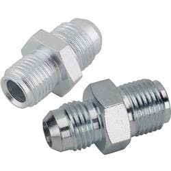 Steel Steering Box Adapter Fittings, 1/2-20 and 5/8-18 to -6 AN