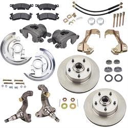 Speedway Deluxe 1964-74 GM Car Front Spindle and Disc Brake Kit