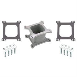 Speedway Aluminum Open 4-Barrel Carburetor Spacer Kit, 4 Inch