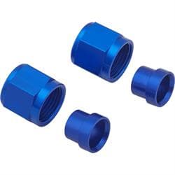 Aluminum Tube Nut Coupler Fitting and Sleeve Set, -8AN, 1/2 Inch