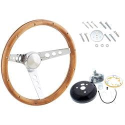 Grant 213 Classic Wood Steering Wheel, 13-1/2 Inch w/Install Kit