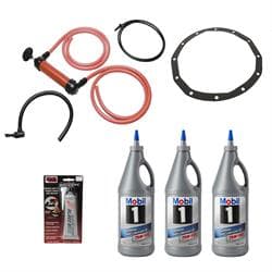 Mobil 1 1024901 75W140 Full Synthetic Gear Oil Change Kit,12-Bolt