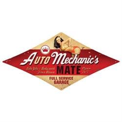 Auto Mechanic Vintage Metal Sign