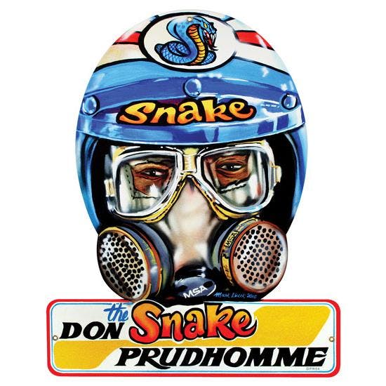 Snake Helmet Garage Sign