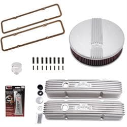 Edelbrock Classic Small Block Chevy Dress Kit, 41449/41179/4213