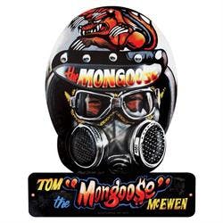 Mongoose Helmet Garage Sign