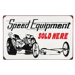 Speed Equipment Dragster Vintage Tin Sign