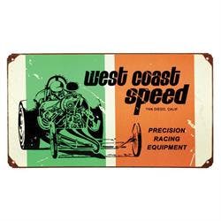 West Coast Speed Vintage Tin Sign