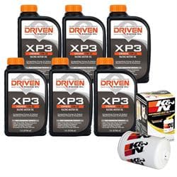 Driven 00306 XP3 Synthetic 10W30/K&N HP-3002 Oil Change Kit
