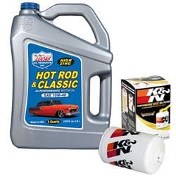 Lucas 10683 SAE 10W40/K&N HP-3002 P-Gold Hot Rod Oil Change Kit
