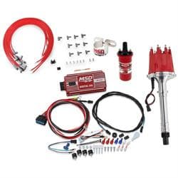 MSD 85551 Chevy V8 Billet Distributor Ignition Kit, 6425/31229