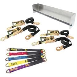 Simpson 35007BK Black Ratchet Tie-Down/Axle Strap Kit, Set of 4