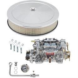 Edelbrock 1411 Performer 750 CFM Elect. Carb/Air/Fuel Kit,CHR/BLK