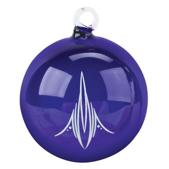 Hot Rod Pinstripe Christmas Tree Ornaments in Hand Blown Glass
