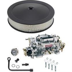 Edelbrock 1413 Performer 800 CFM Elect. Carb/Air/Fuel Kit,CHR/BLK