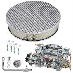 Edelbrock 1406 Performer 600 CFM Elect. Carb/Air/Fuel Kit,POL FIN