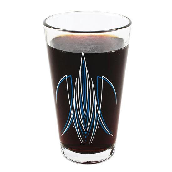 Pinstriped Pint Glasses