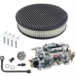 Edelbrock 1413 Performer 800 CFM Elect. Carb/Air/Fuel Kit,BLK FIN