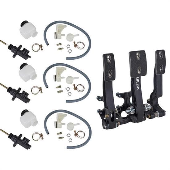 Tilton 72-603 3-Pedal Floor Mount w/75-Series Master Cylinders