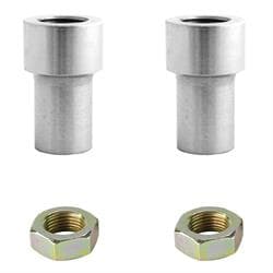 QA1 Steel Chassis Tube End Adapters w/Jam Nuts, 5/8-18 Inch RH/LH