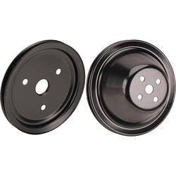 Single Groove Short Water Pump Pulley Set for Small Block Chevy