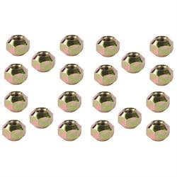 Double Sided Steel Lug Nuts, 1/2 Inch RH Fine Thread, 20/Pack