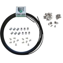 Universal 3/16 PVF Coated Steel Brake Line Installation Kit,-3AN