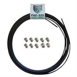 3/16 PVF Coated Steel Brake Line Kit, 3/8-9/16-1/2 Inch Fittings