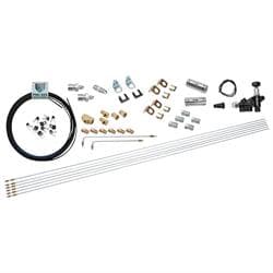 3/16 Inch PVF Coated Steel Brake Line Builder Kit w/Valves,3/8-24