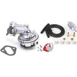 Holley 12-834 Fuel Pump w/24 In. Fuel Hose Install Kit, 58-76 SBC
