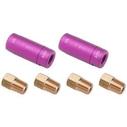 Speedway Disc Brake Residual Valves with Fittings, 2 PSI, Pair