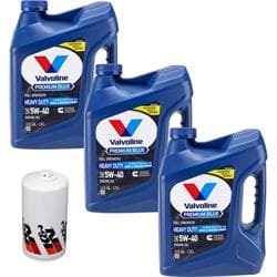 Valvoline Premium Blue 5.9/6.7L Cummins Oil Change Kit, 5W-40