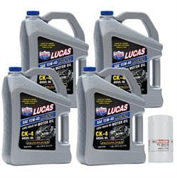 Lucas/Motorcraft Fltr 6.7L Powerstroke 15W-40 CK-4 Oil Change Kit