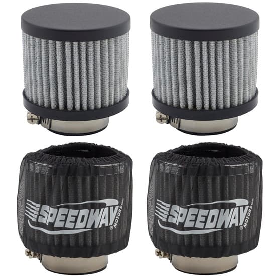 Speedway Motors Valve Cover Breather/PreFilter Kit, 13/8 Inch