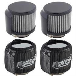 Speedway Motors Shielded Valve Cover Breather/Pre-Filter Kit