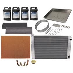 Chevy Double Pass Alum Radiator and Fan Shroud Install Kt 31 In