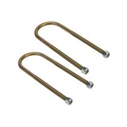 Leaf Spring U-Bolts for 3 Inch Axle Tube, 10 Inch Long