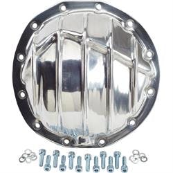 Finned Pol Alum Rearend Differential Cover, GM 8.875 Inch 12 Bolt