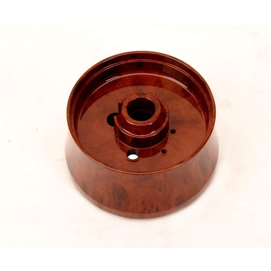 GM Aluminum 14 Inch Woodgrain Steering Wheel Dress Up Kit